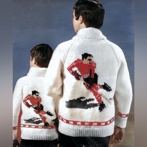 Vintage 60s Mary maxim wool hockey sweater